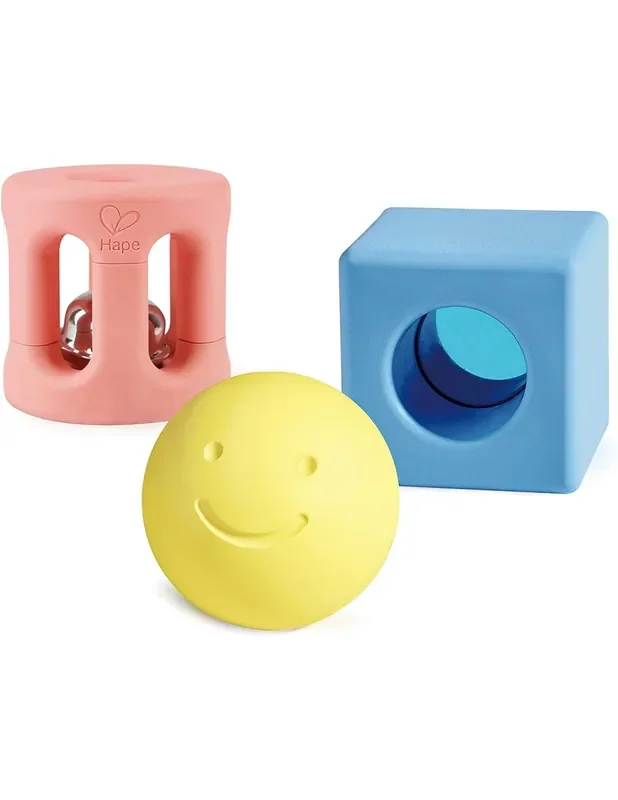 3 sonajeros con formas geométricas – Hape E0454