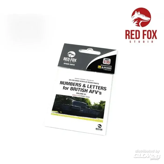 3D Resin Foundry Numeral & Letters for British AFV‘s vol.01