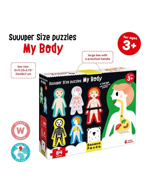 6 Puzzles Gigantes El Cuerpo Humano – Banana Panda