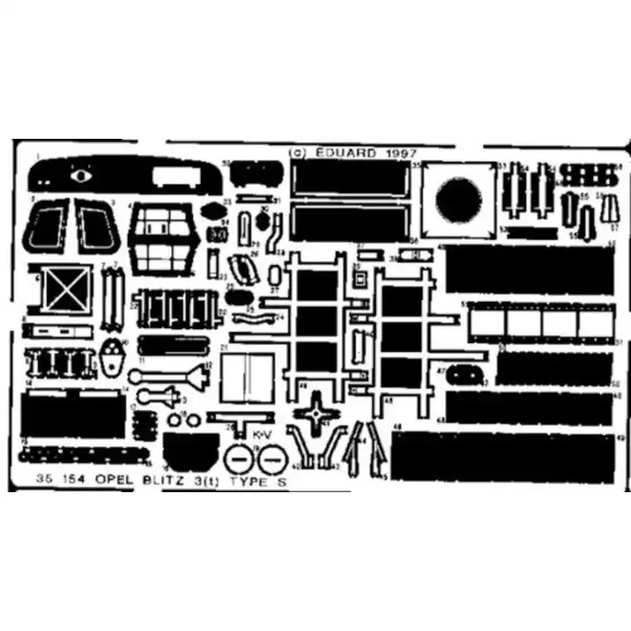 Accesorio Opel Blitz (diseñado para ser ensamblado con maquetas de Italeri)