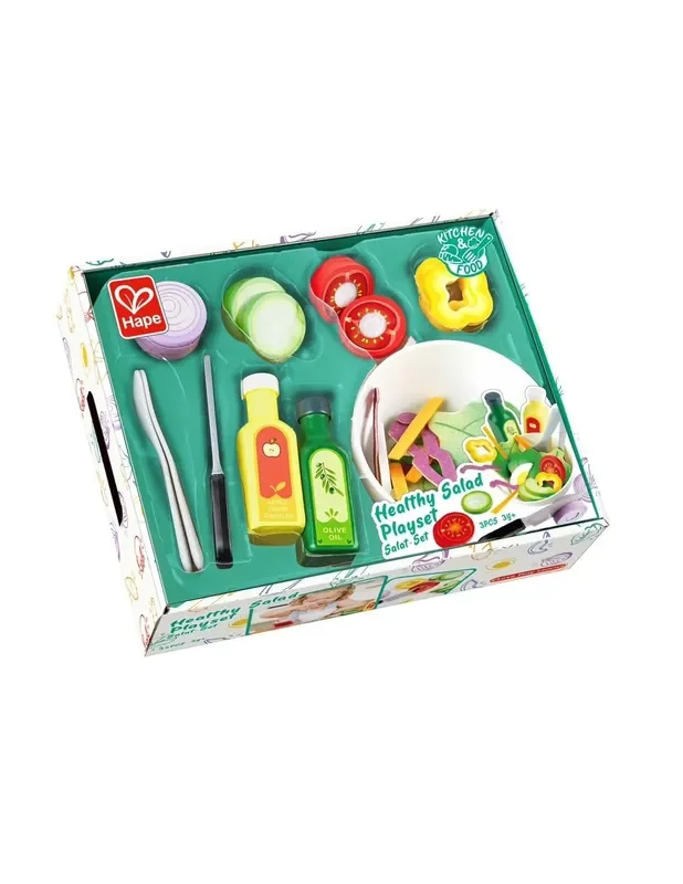 Amanida amb ingredients de joguina