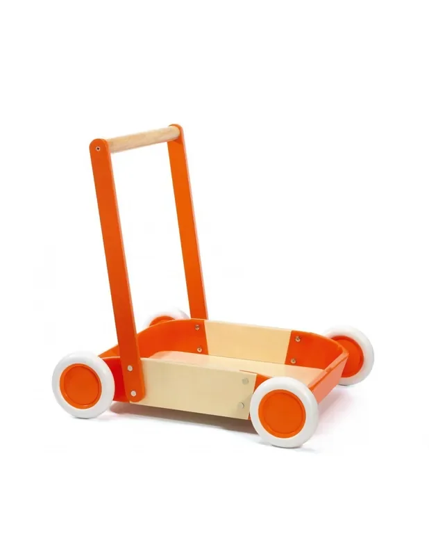 Andador rojo de madera