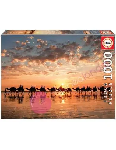 Atardecer Dorado en Cable Beach, Australia Puzzle 1000 piezas