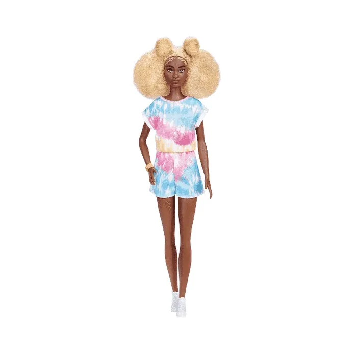 Barbie Fashionista Muñeca con Mono Tie Dye Multicolor