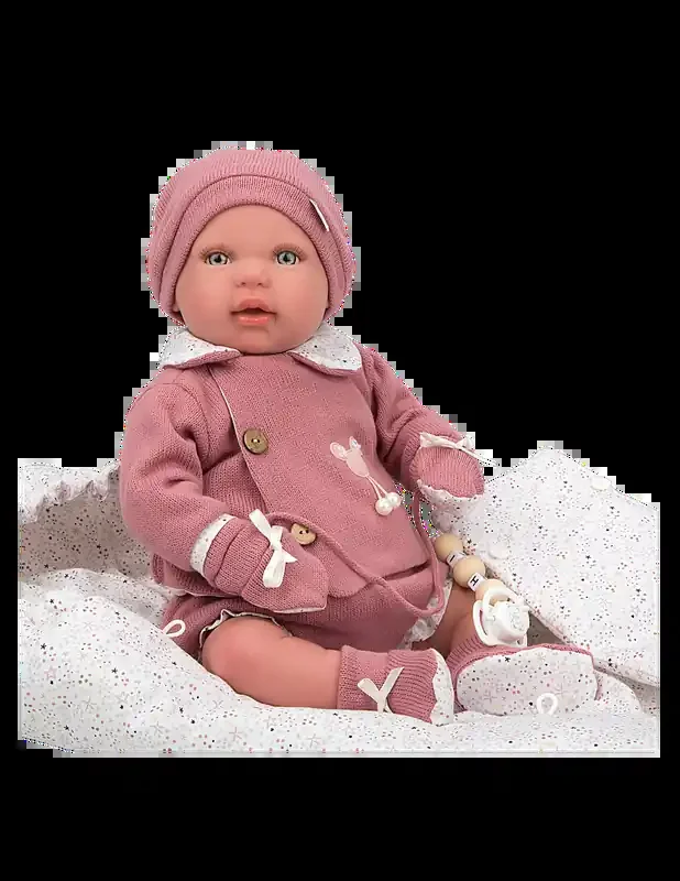 Bebé Reborn 45 cm Mia con saco de dormir – Arias 98115