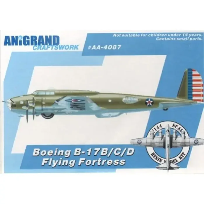 Boeing B-17B / B-17 C / B-17D Incluye kits de bonificación Beechcraft Staggerwing tesis, Bowlus XCG-7, y Ryan FR-1 Fireball.