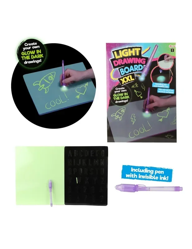 Boli invisible amb llum i pissarra