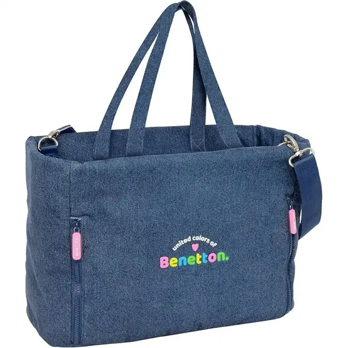 Bolso Benetton Portatil Denim
