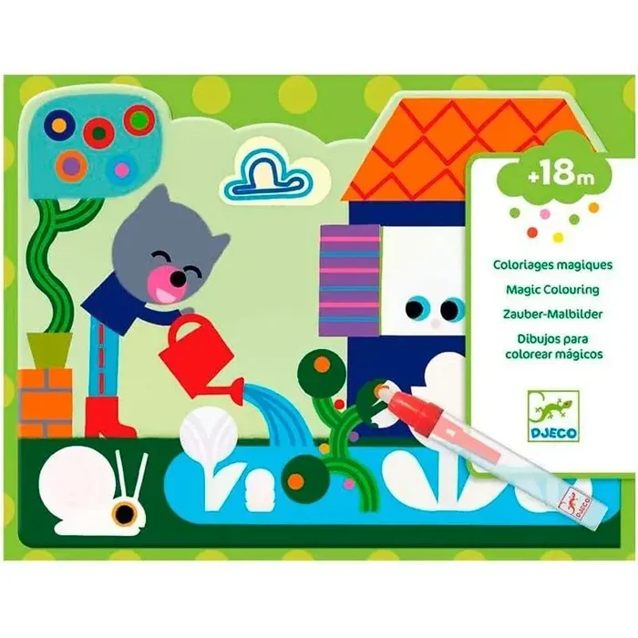 Colorea Mágico Escondido en el Jardín – Djeco