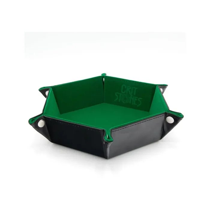 CritStones – Green Folding Dice Tray