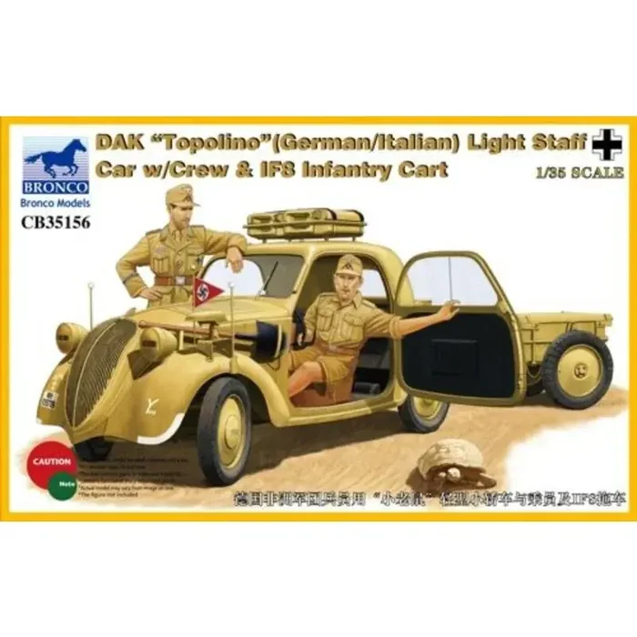 DAK, Topolino (alemán / italiano) Personal Light Car con tripulación IF8 Infantería Cesta