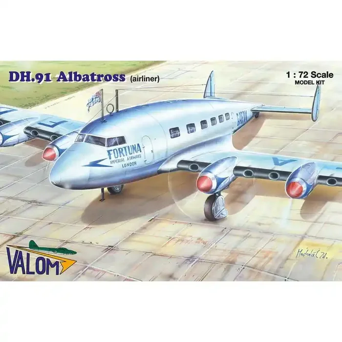 de Havilland DH.91 Albatross Imperial Airways contiene cuatro bebederos con piezas moldeadas por inyección + un marco con partes