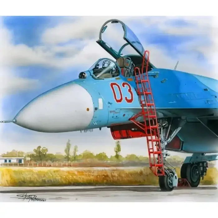 ¡De nuevo en existencia! Ladder para Sukhoi Su-27 (diseñado para ser usado con kits ESCI, Hobbycraft, Italeri y Trumpeter)