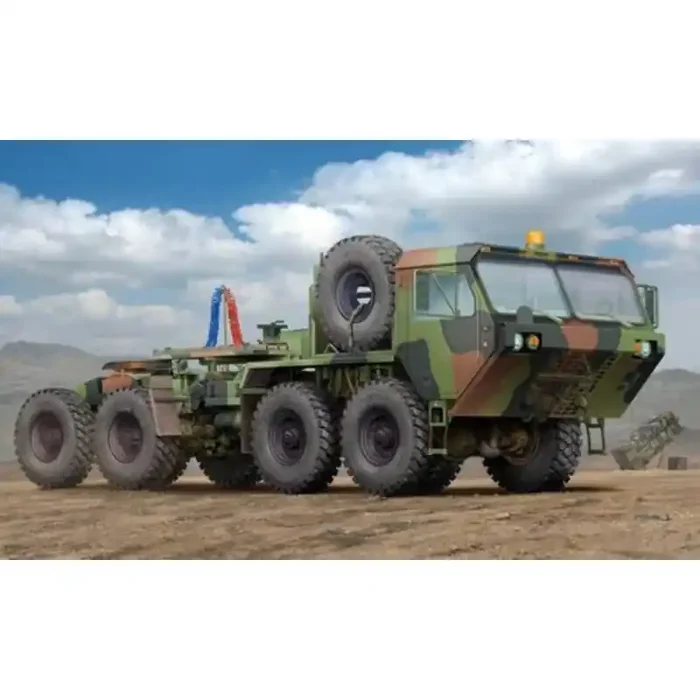 Ejército de los EE.UU. HEMTT M983A2 Tractor en Patriot SAM SystemHEMTT pesado Ampliado movilidad táctica de camiones.