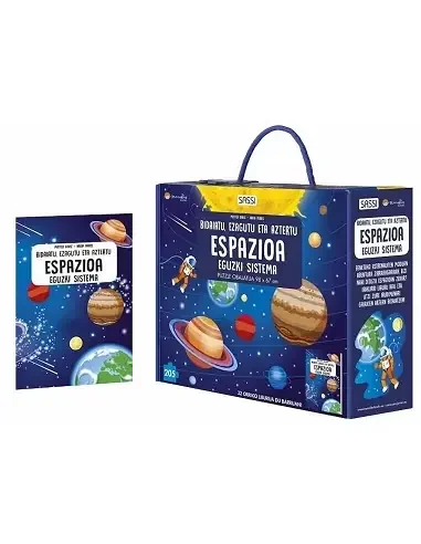 Espazioa Eguzki Sistema – Bidaiatu Ezagutu eta Aztertu Liburua-Puzzle 205 pieza