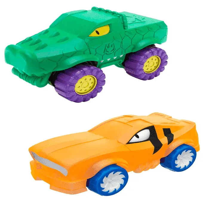 Goo Jit Zu Pack 2 Vehículos Blazagon vs Shredz