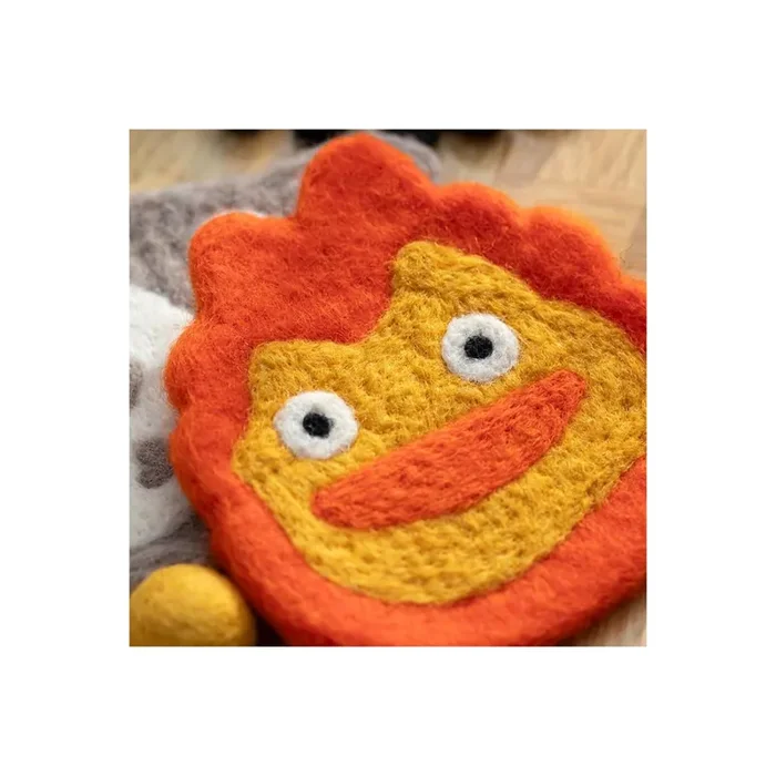 HOWL‘S MOVING CASTLE – Calcifer – Handmade Coaster 11x10x0.8cm