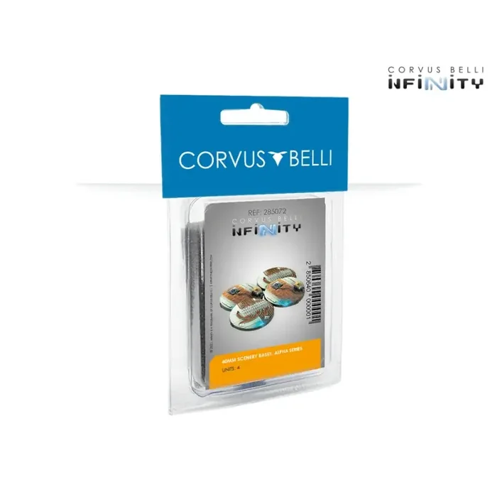 Juego de figura Infinity – 40mm Scenery Bases, Alpha Series (4)