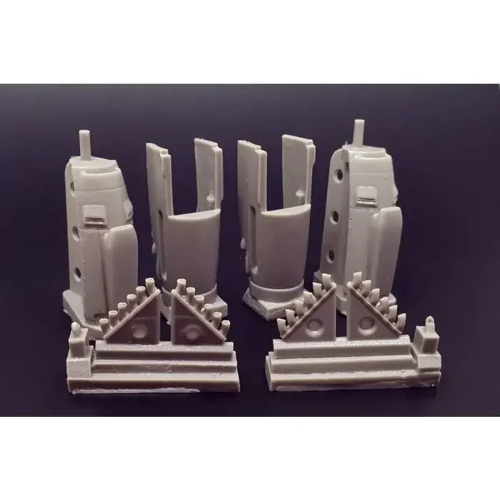 Juego de góndolas de motor Merlin de dos etapas de Havilland Mosquito. Motores Merlin de dos etapas Los mosquitos tienen góndola