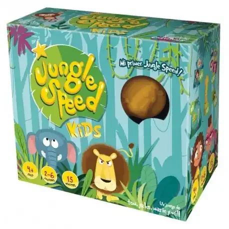 Juegos para jugar entre niños Jungle Speed Kids – juego de cartas de atención para peques