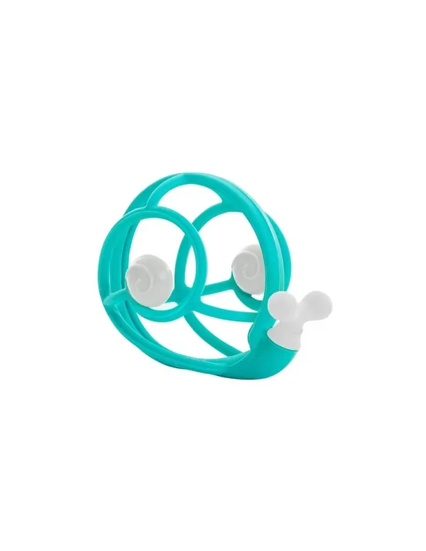 Leo el caracol – juguete mordedor y sonajero – Verde – Cloud