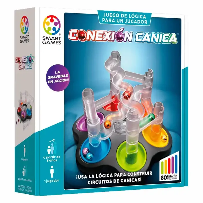 Lógica e ingenio Conexión Canica – juego de lógica para 1 jugador