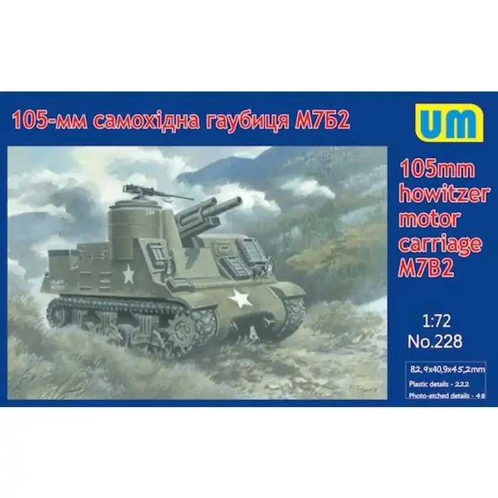 Maqueta 105 mm obús del motor del carro M7B2