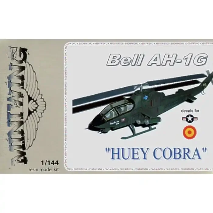 Maqueta Bell AH-1G HUEY COBRA. Decals USAF and Spain (ex FE Resin)