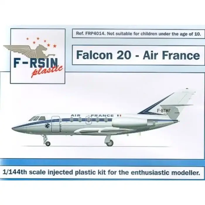 Maqueta Dassault Falcon 20. Decals Air France