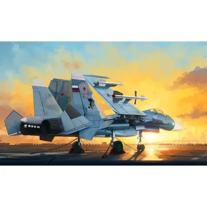 Maqueta Sukhoi Su-33 Flanker D Incluye cubierta y 3 figuras de vuelos