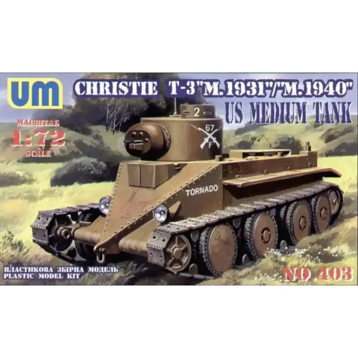 Maqueta T-3 Christie US Medium tank