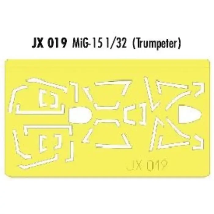 Mikoyan MiG-15 (diseñado para ser ensamblado con maquetas de Trumpeter) (hecho de la cinta Kabuki amarillo producido en Japón)