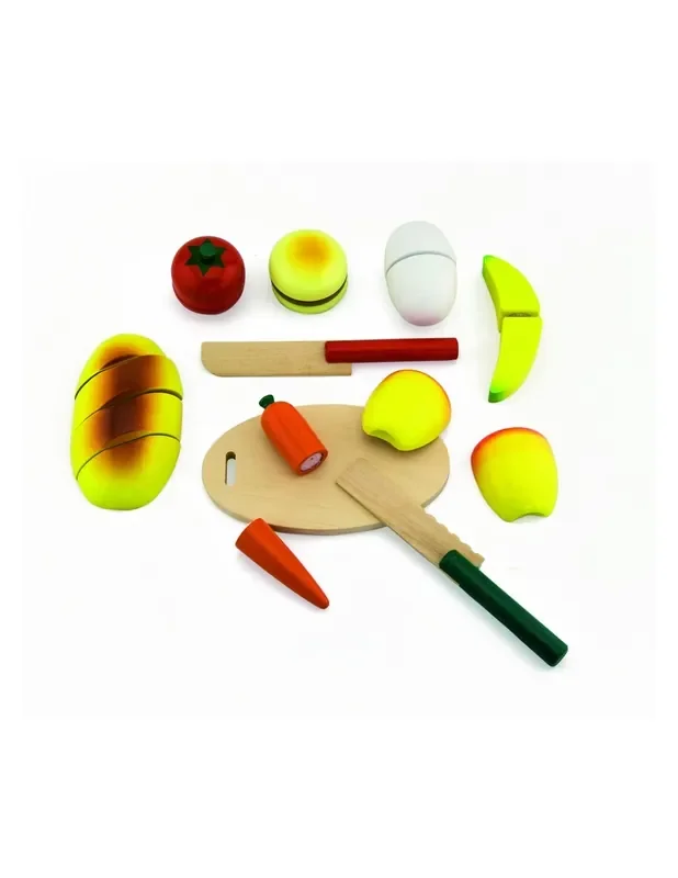 Pa i verdures per a tallar de joguina