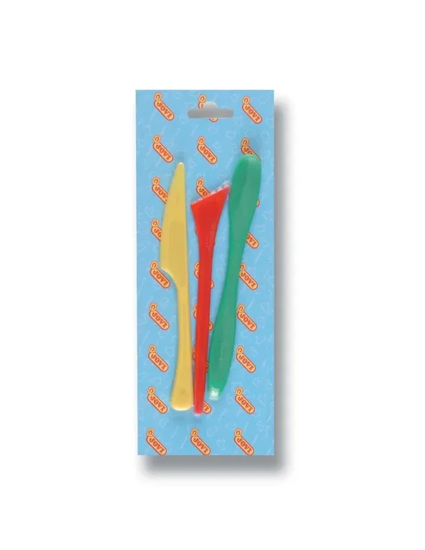 Pack de 3 eines per jugar amb plastilina