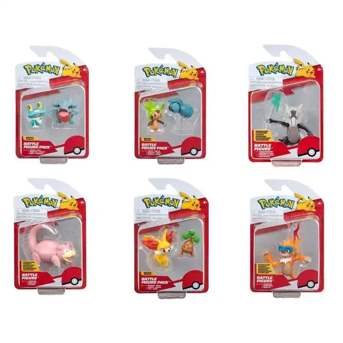 Pokémon – Pack de 2 Figuras de Batalla articuladas