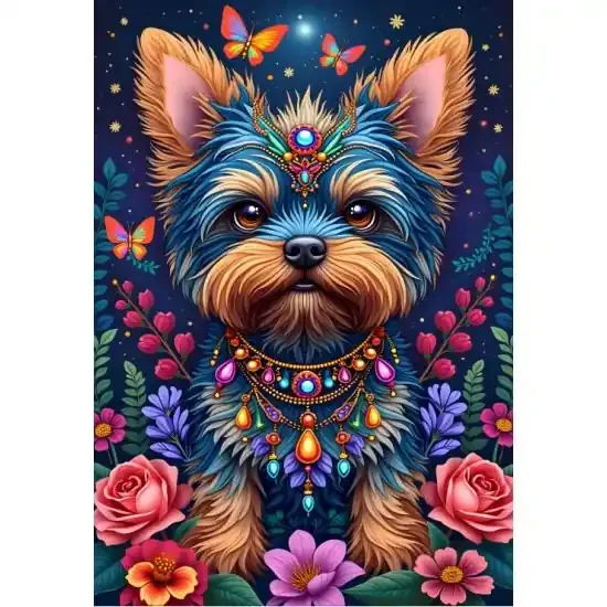 Puzzle Alipson Perro En Flowerland de 1000 Piezas