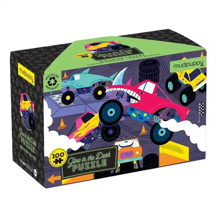 Puzzle Fosforescente MONSTER TRUCKS 100 pzs