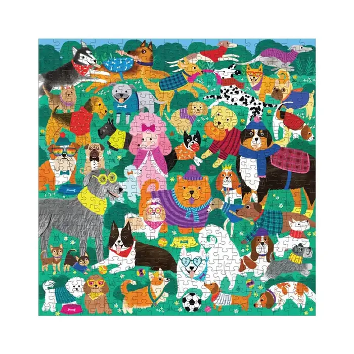 Puzzle Mudpuppy DOGGONE DAYS 51x51cm, 500 piezas, en caja de 20x20x5cm, 8+