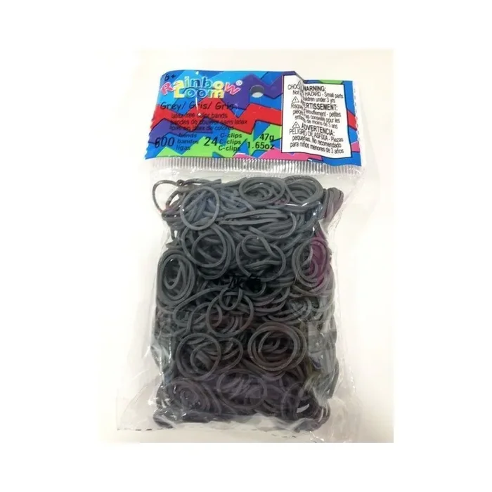 Rainbow Loom® Gomas Gris (mate)