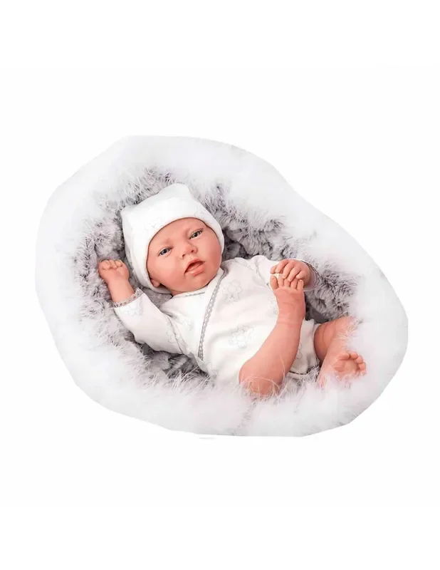 REBORN 40 CM NOEL C/CAPAZO Y PELUCHE – Arias