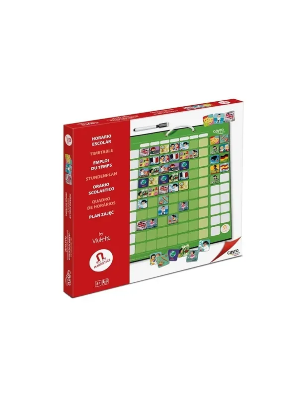 Tablero Magnético Horario escolar – Cayro 884