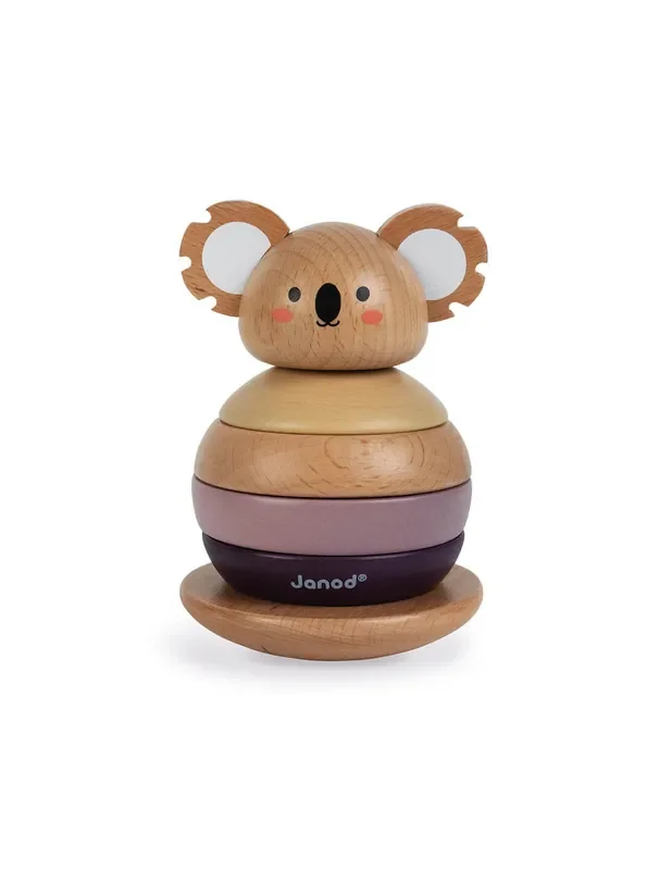 Tentetieso apilable balanceable de madera koala – Janod J08601