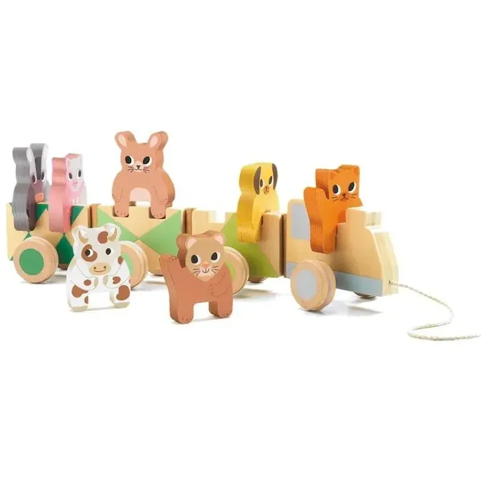 Tren de Madera Trainimo Granja – Djeco