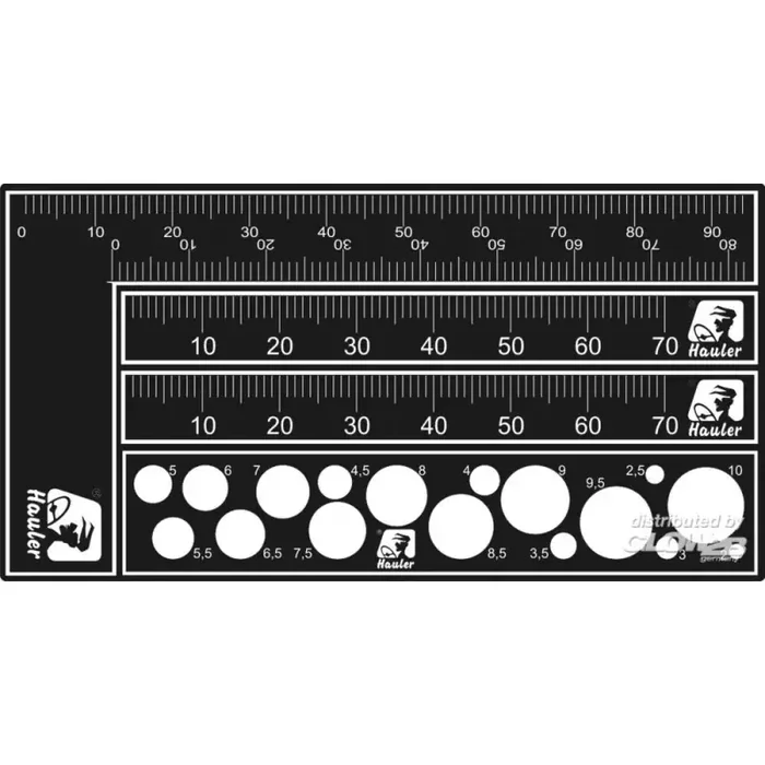 try square, rule and circle template