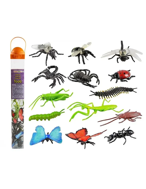 Tubo de insectos figuras coleccionables – Safari