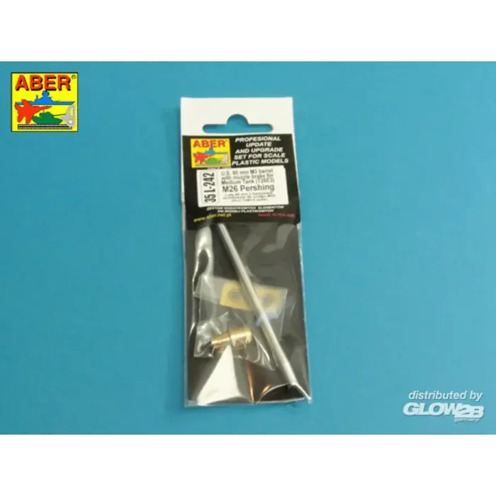 US 90 mm M3 barrel with muzzle brake for T26E3, Pershing