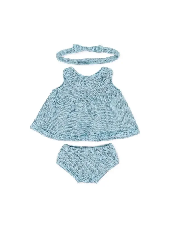 Vestit i diadema de punt per a nina – 38 cm