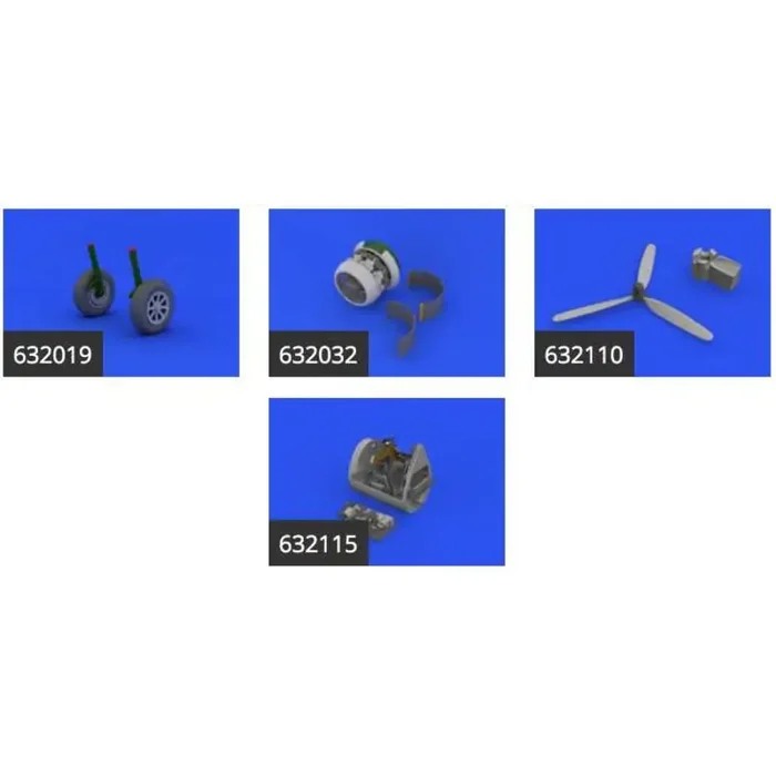 Vought F4U-1D Corsair (designed to be used with Tamiya kits) This BiG-Sin set includes all these Eduard sets….ED632019 F4U-1 w