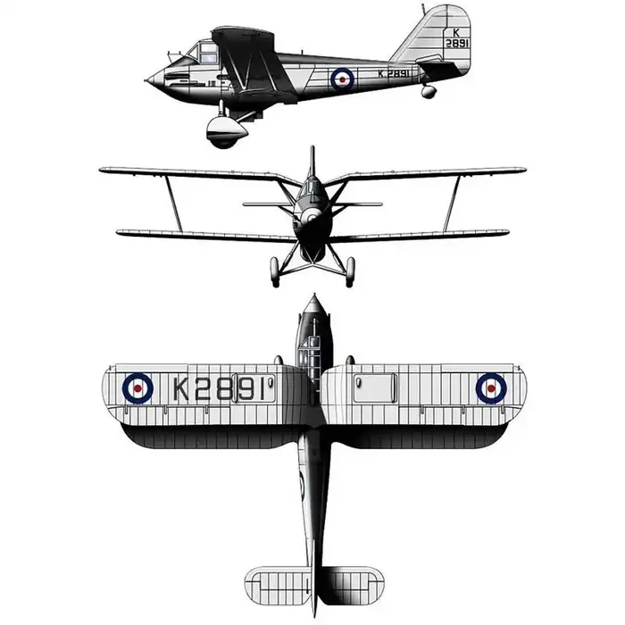Westland F.7 / 30, British 1.934 luchador experimental Gloster Gladiador competidor