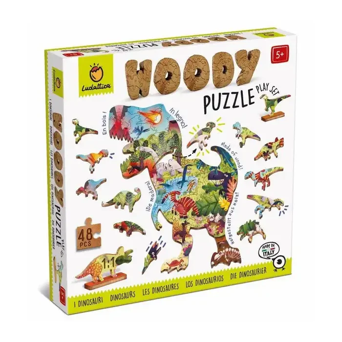 Woody Puzzle DINOSAURIOS – 48 Piezas